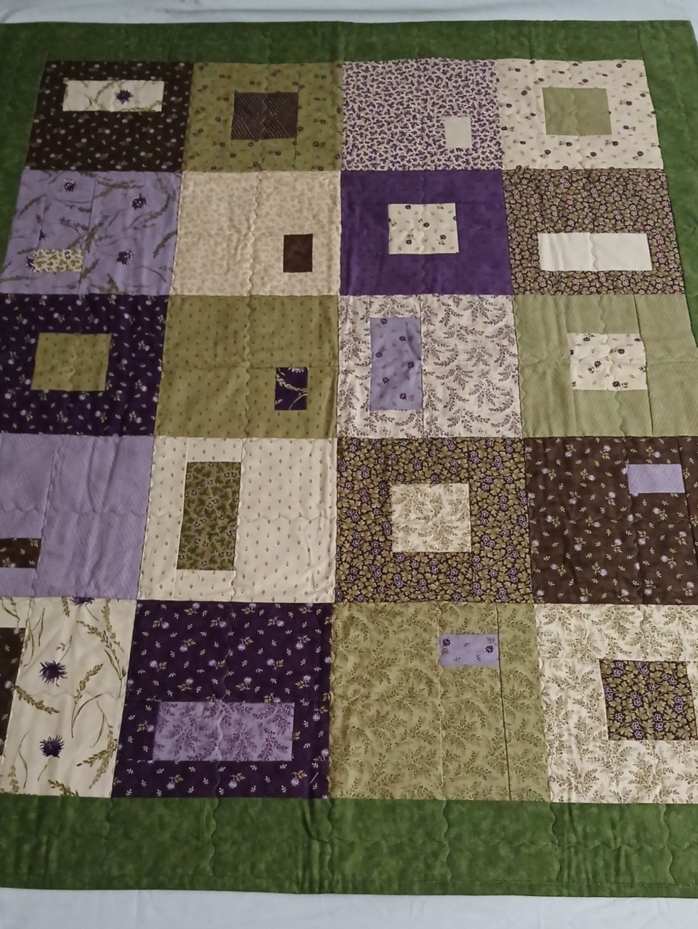 Homemade Botanical Quilt - Picture 2 of 16